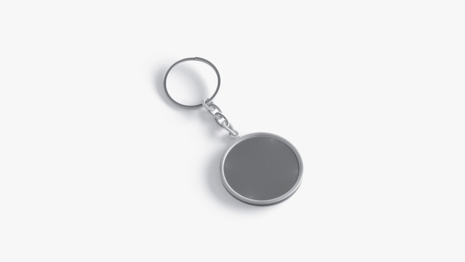 ArtStation - White Round Keychain - key tag holder | Resources