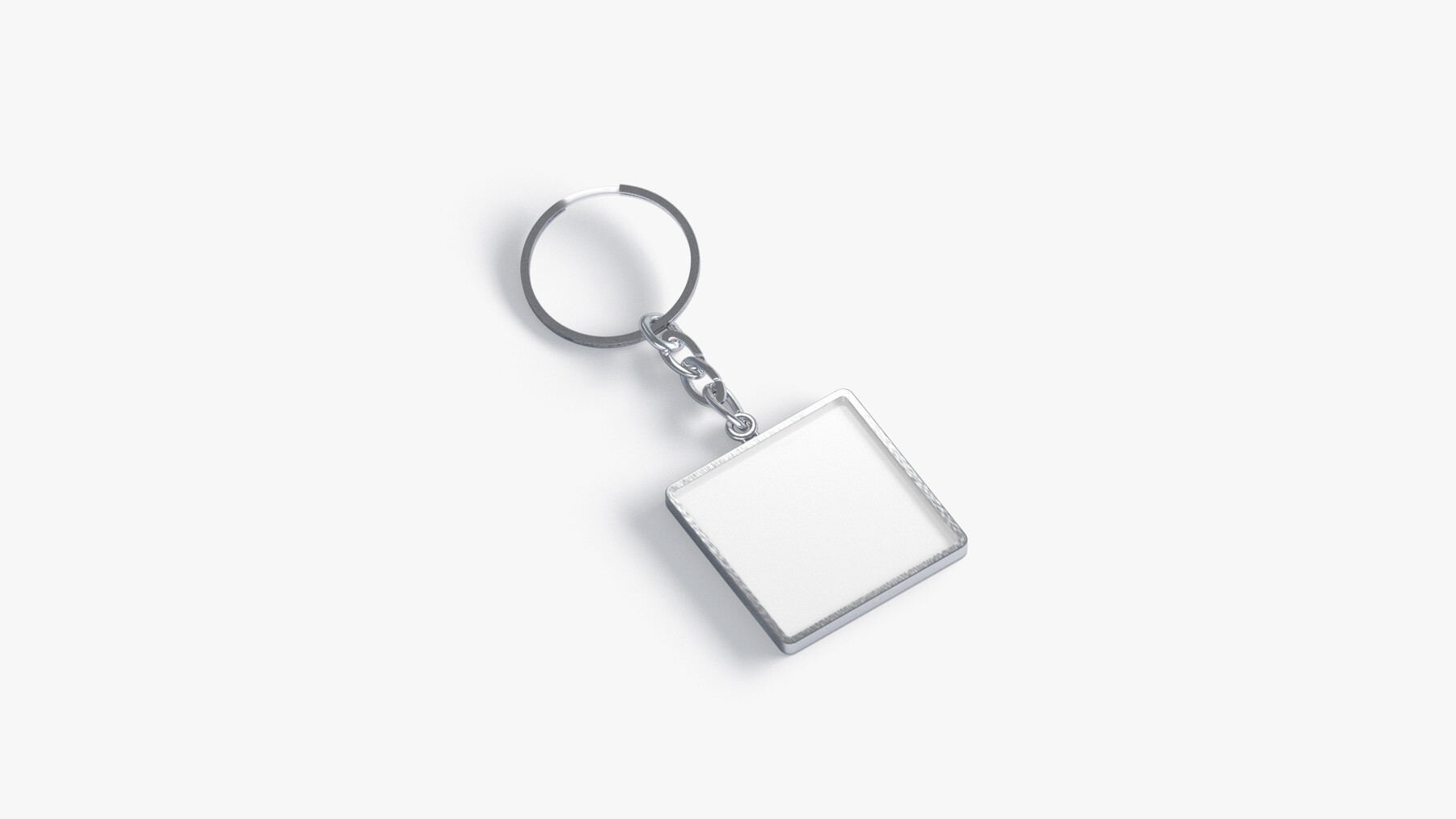 ArtStation White Square Keychain key tag holder Resources
