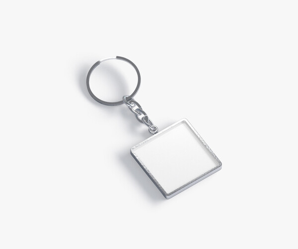 ArtStation White Square Keychain key tag holder Resources