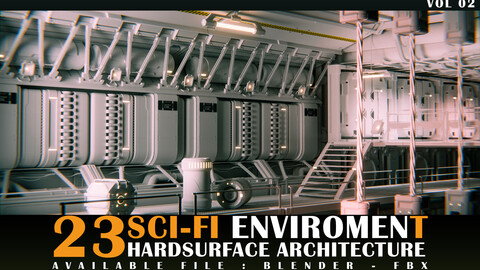 23 Sci-Fi Enviroment Architecture vol 02