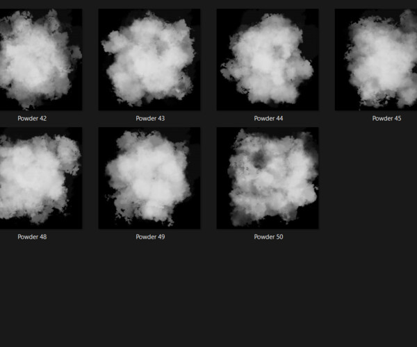 ArtStation - Powder 300 Alpha Patterns 2K Size Full Pack | Brushes