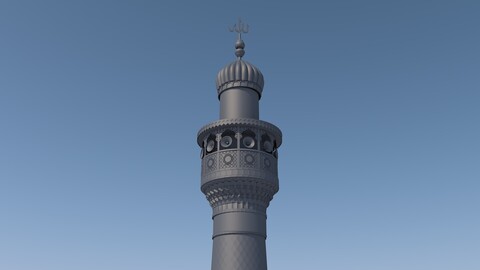 Golden minaret - imam ali free 3D model