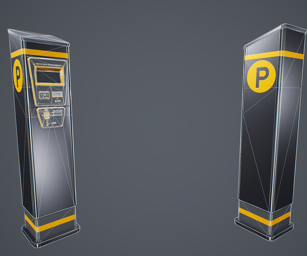 ArtStation - Stylized Parking Meter | Game Assets