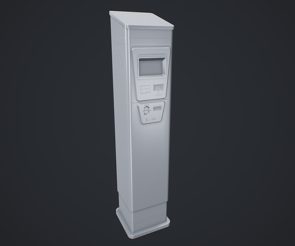 Artstation - Stylized Parking Meter 