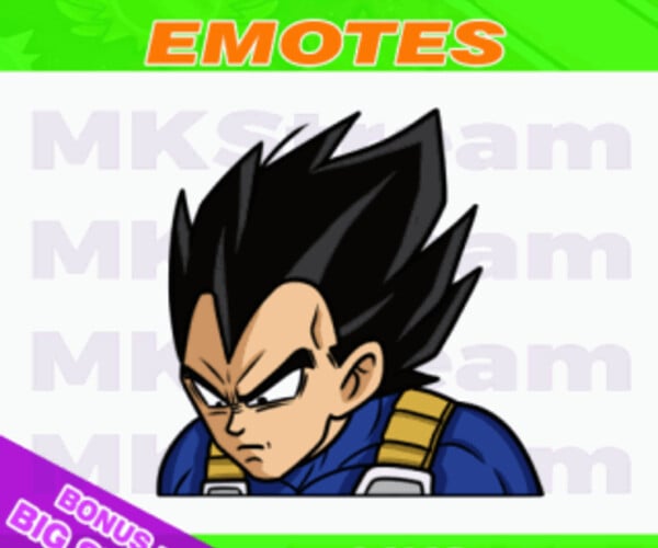 ArtStation - Twitch animated emotes dragon ball vegeta cry | Artworks