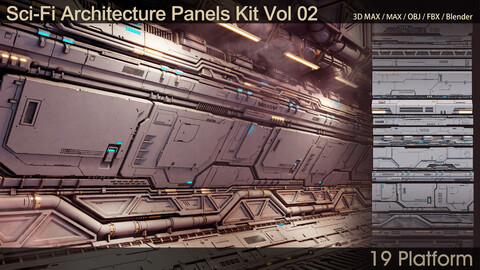 Sci-Fi Architecture Panels Kit Vol 02