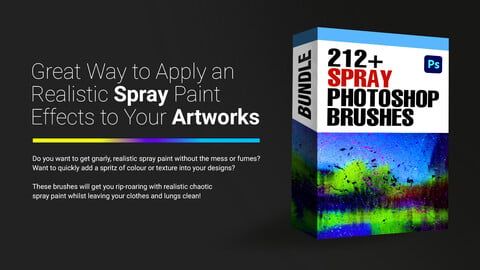 212+ Spray Photoshop Brushes
