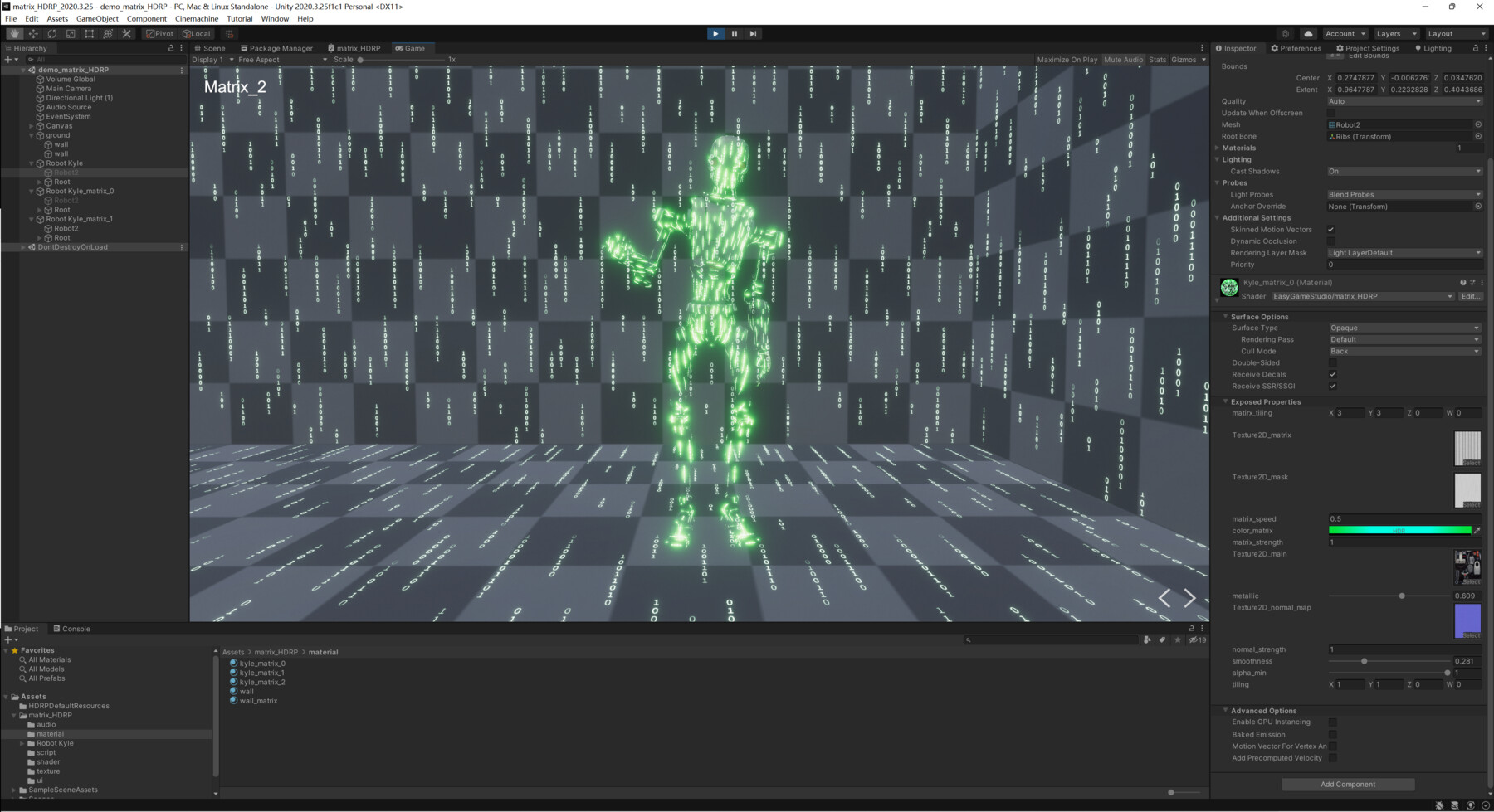 ArtStation - Unity VFX - Matrix Effect | Game Assets