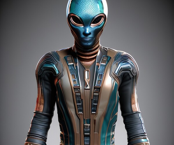 ArtStation - Portrait of Alien character | Artworks