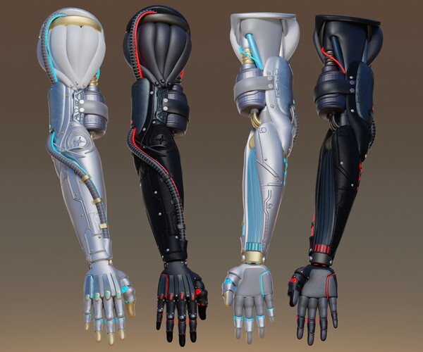 ArtStation - Robot Arm 3D | Game Assets