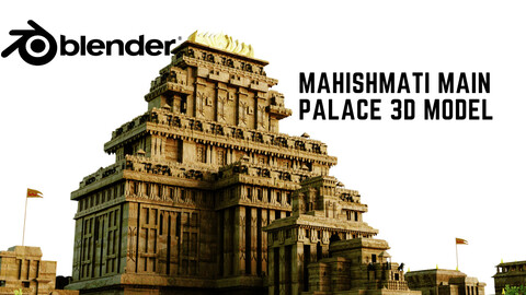 Mahishmati main palace 3D Model