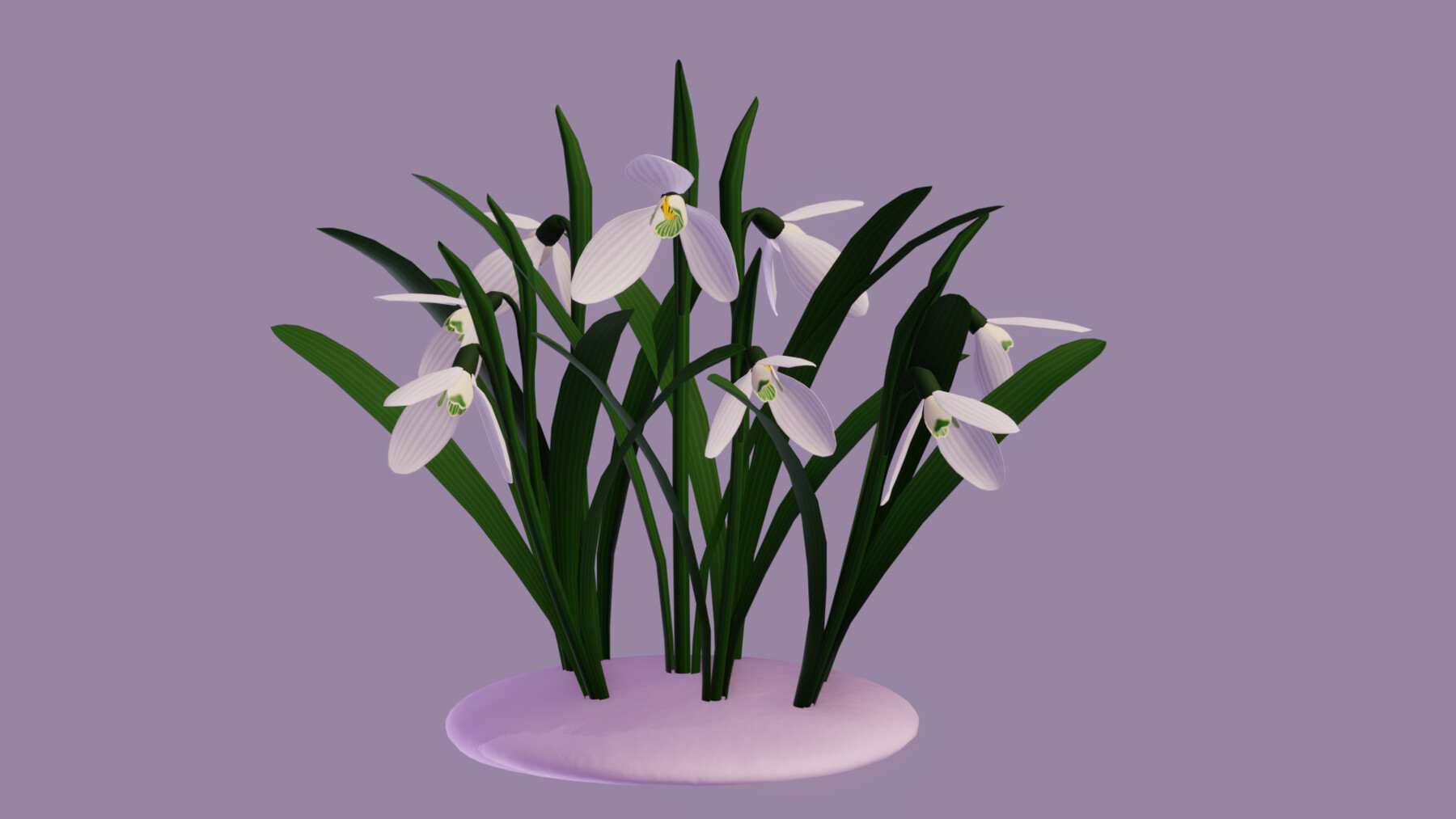 ArtStation - galanthus flower | Game Assets