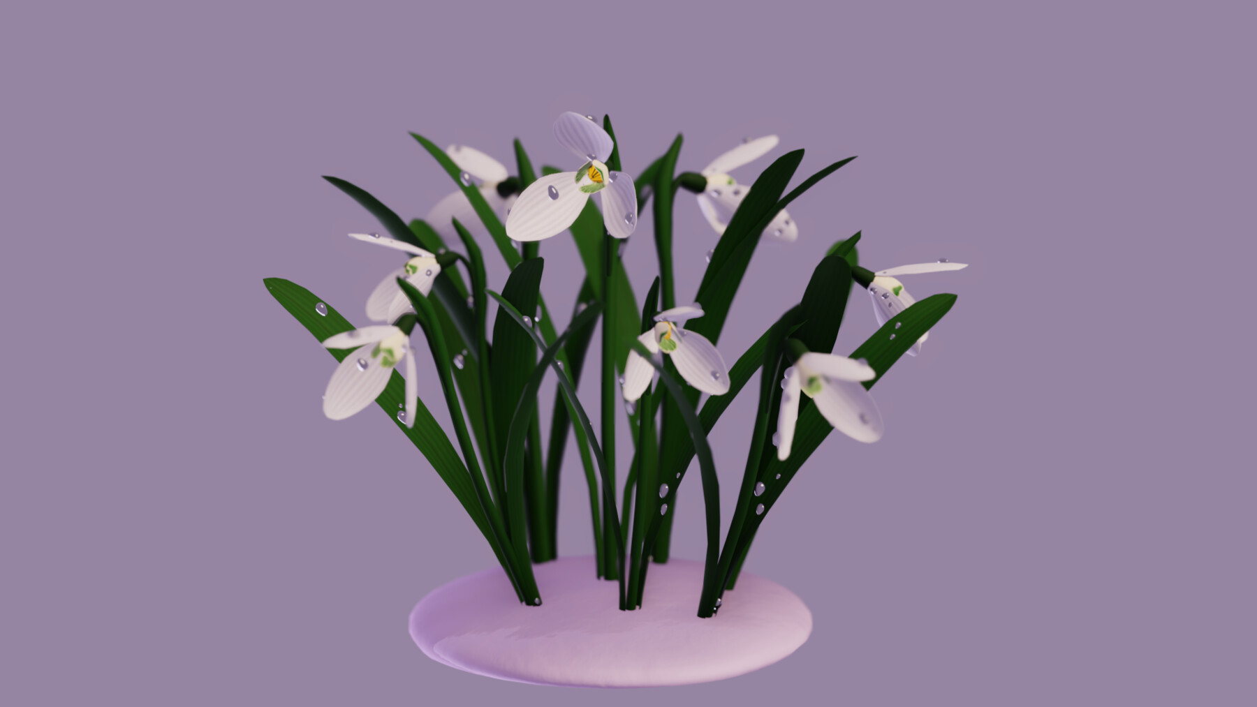 ArtStation - galanthus flower | Game Assets