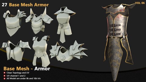 27 armor Base Mesh - VOL 06