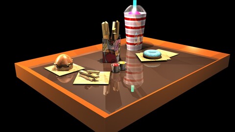 ArtStation - Fast Food Meal | Game Assets