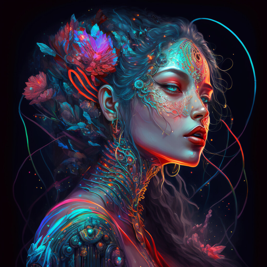 Artstation - Neon Goddess 2 