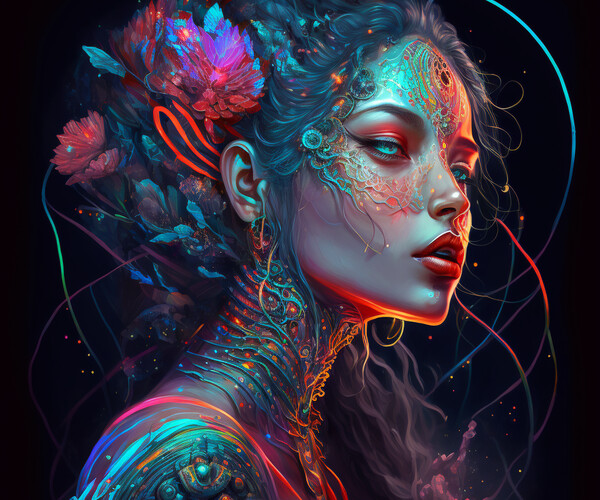 ArtStation - Neon Goddess 2 | Artworks