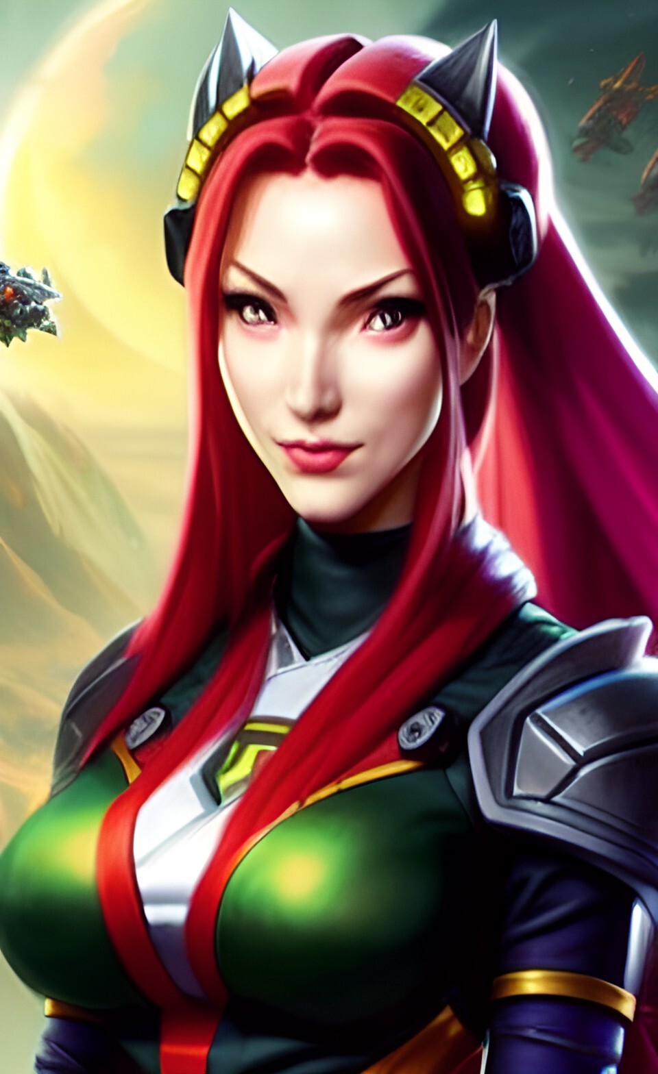 ArtStation - lunarpunk portrait of katarina 7100 jpg pack wombo art ...