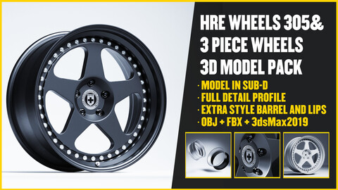 HRE WHEELS - 305 | 3 Piece Wheels Package