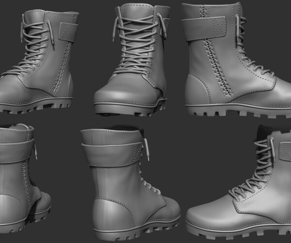 ArtStation - Leather Boots | Game Assets