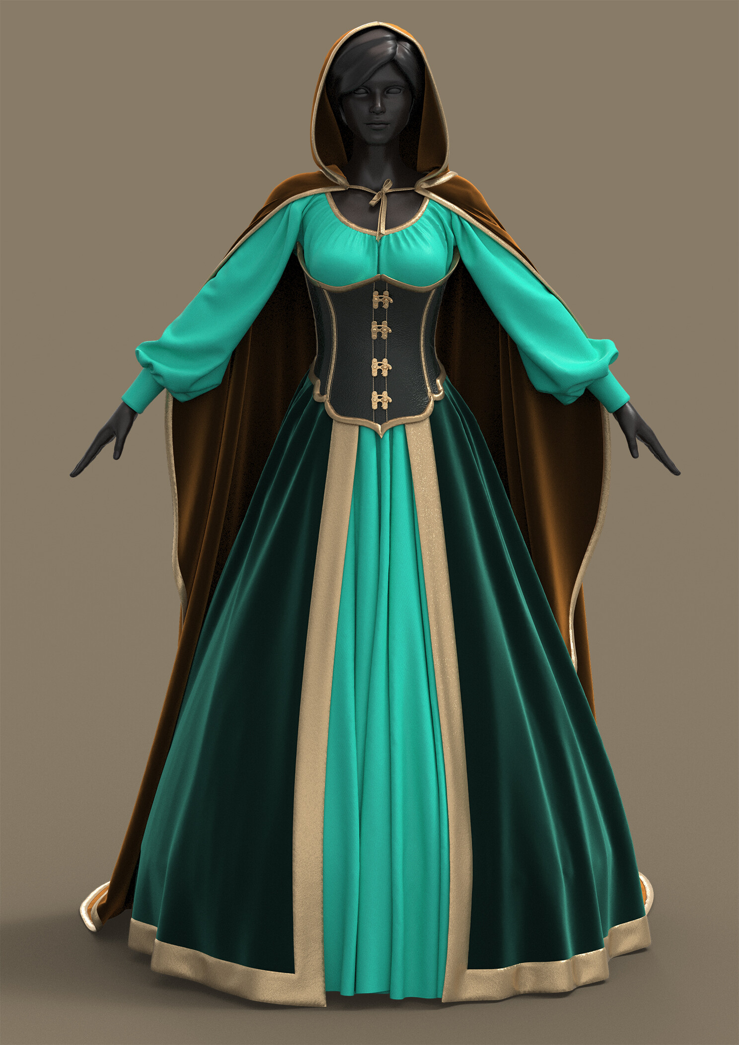 ArtStation - Historical Dress No.1 / zprj/ obj/ fbx | Resources