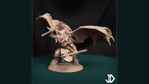 Belphagor Demon Prince - Armies of Chaos STL