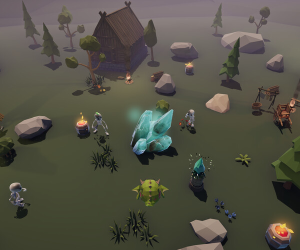 ArtStation Unity Template Tower Defense Game Game Assets