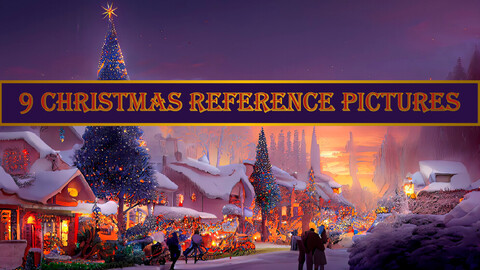 9 Christmas Landscapes Reference Pictures