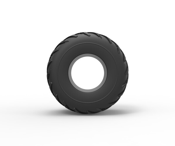 ArtStation - 3D printable Diecast Monster Jam tire 20 Scale 1:25 ...
