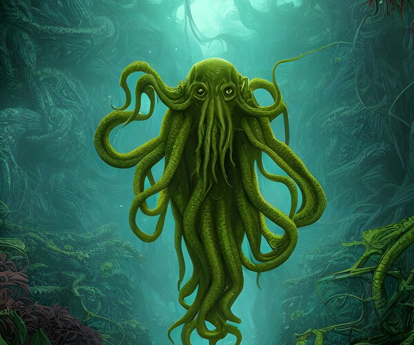 ArtStation - Cthulhu, The Lord of the Deep | Artworks