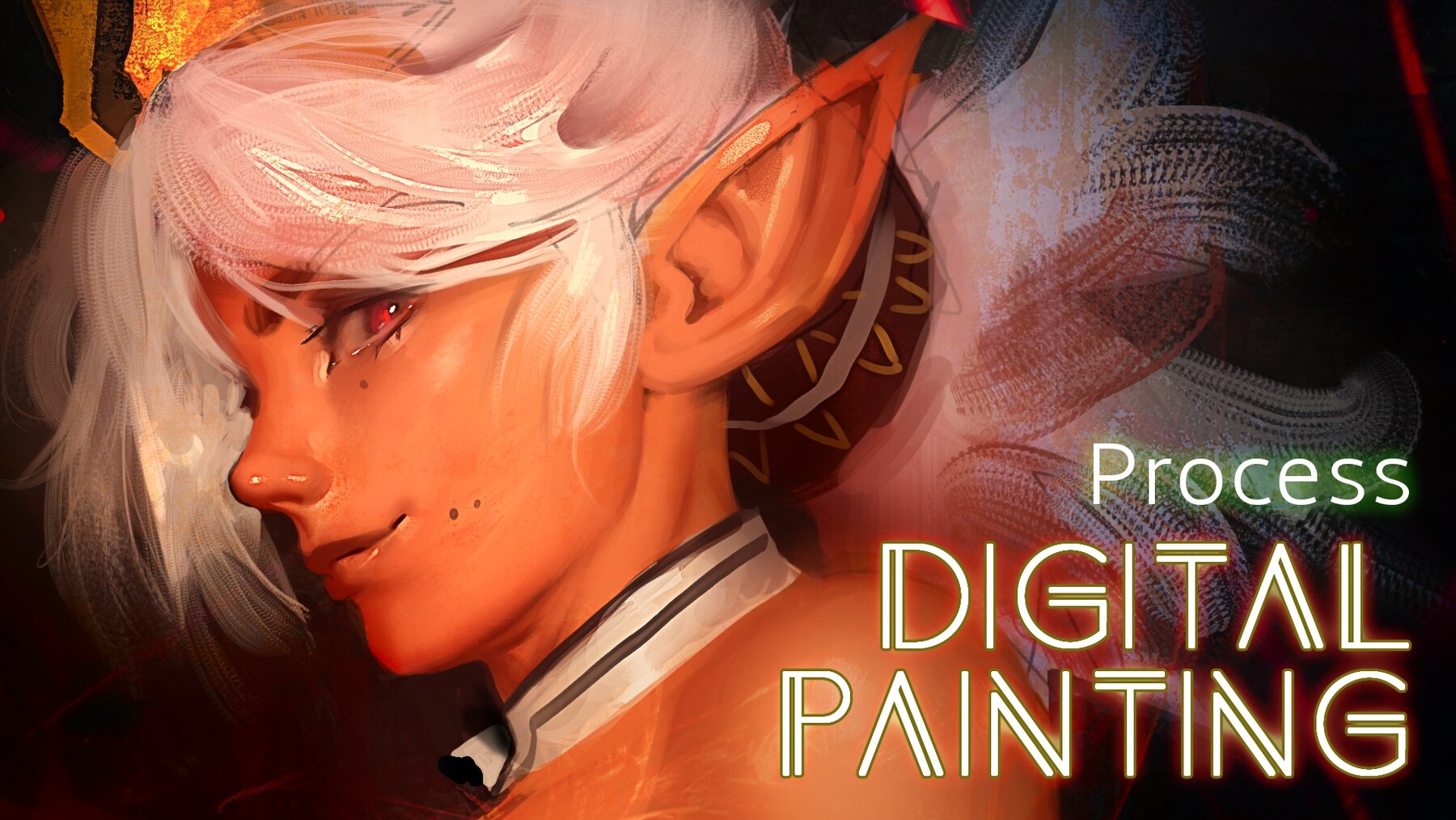 ArtStation - Digital painting process: Zela the Ifrit Djinn | Tutorials