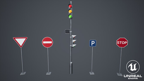 Stylized Traffic Signs