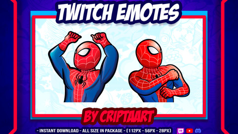 Twitch Emote (x2) / Avengers Emote / Spider Man Emote / Spider Man dancing