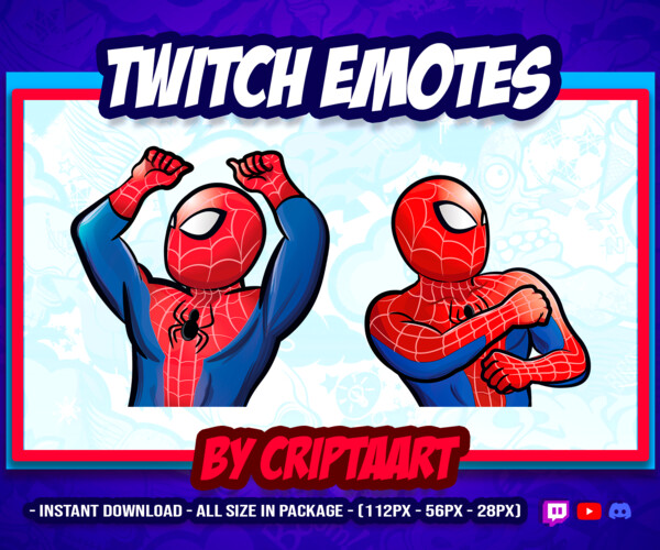 ArtStation - Twitch Emote (x2) / Avengers Emote / Spider Man Emote / Spider  Man dancing | Artworks