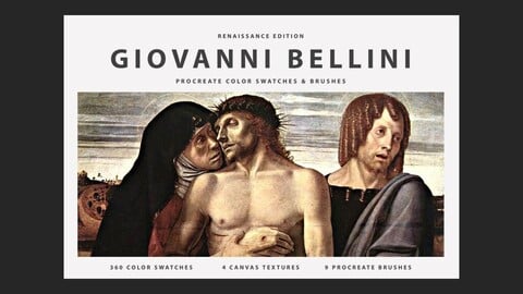 Giovanni Bellini Procreate Brushes, Color Swatches and Canvas Textures