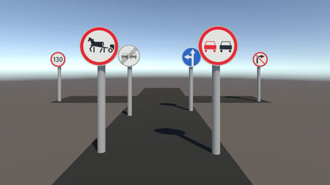 ArtStation - Road signs | Game Assets