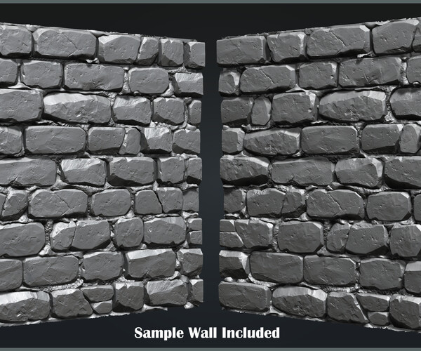 ArtStation Bricks IMM Brush 27 variations Brushes