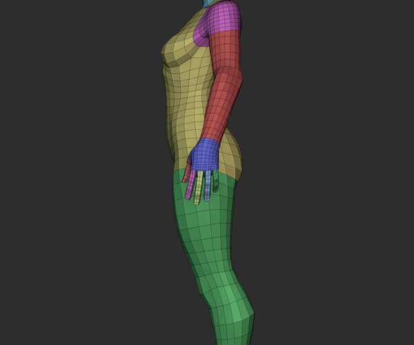 ArtStation - Stylized Lowpoly Female Basemesh | Resources