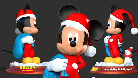 Santa Mickey Mouse