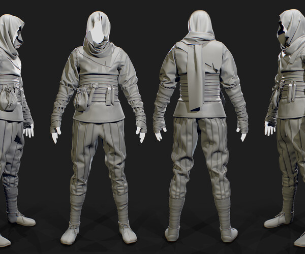 ArtStation - The process of creating a medieval clothing set in ...