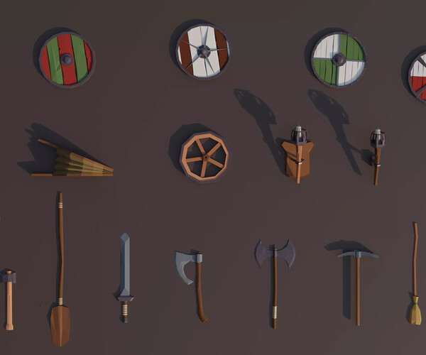 ArtStation - Medieval Village Low Poly Mega Pack RG | Game Assets