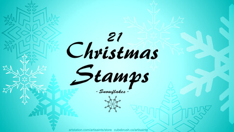 |21 SNOWFLAKE |  Stamp Brushes for Photoshop