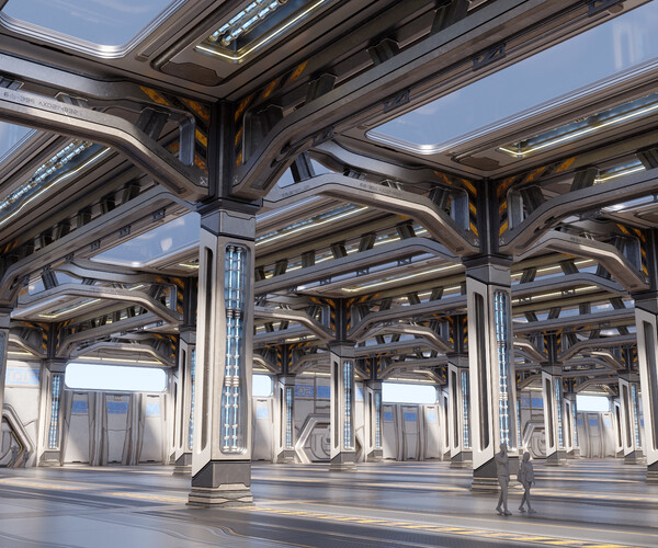 ArtStation - Sci-Fi Warehouse / Hall | Resources