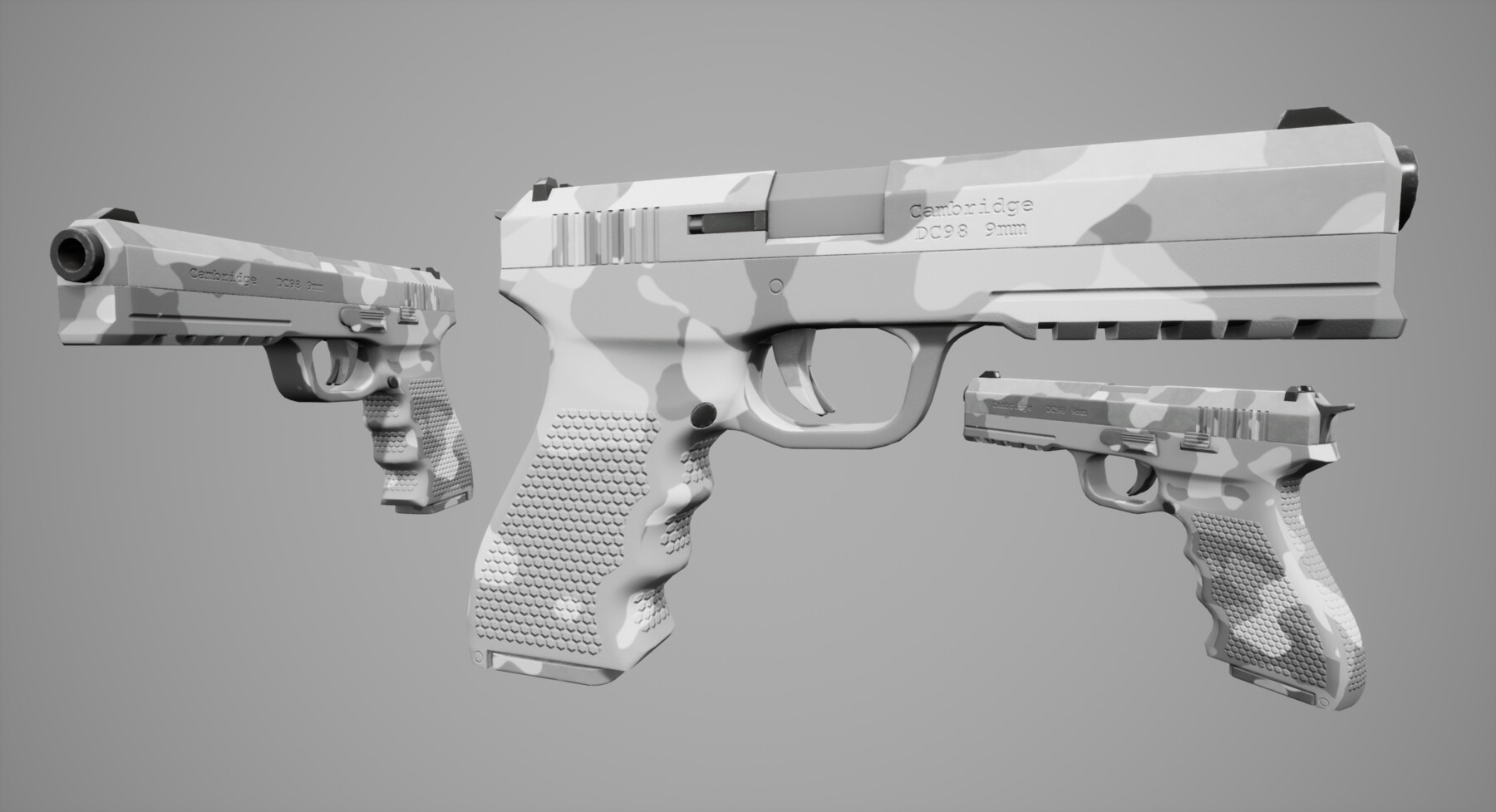 ArtStation DC98 Handgun Plus extra skins Game Assets
