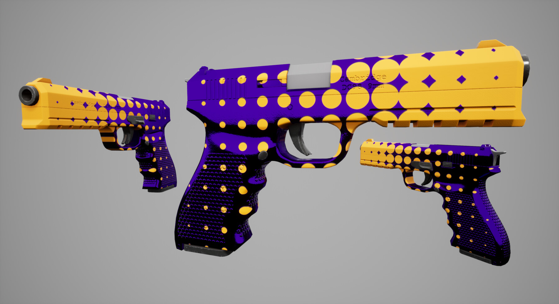 ArtStation DC98 Handgun Plus extra skins Game Assets