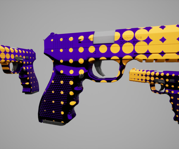 ArtStation - DC98 Handgun - Plus extra skins | Game Assets