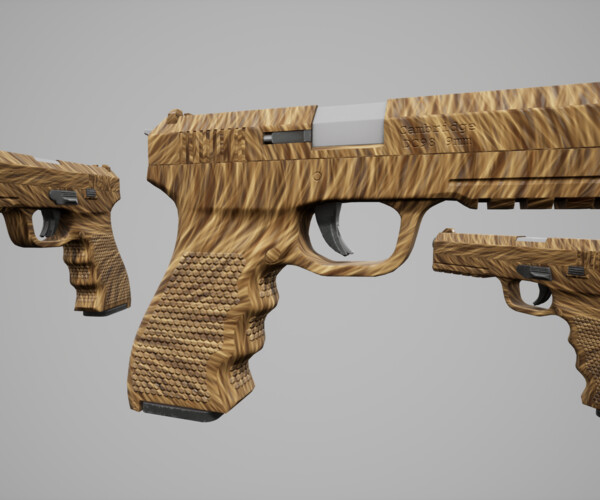 ArtStation DC98 Handgun Plus extra skins Game Assets