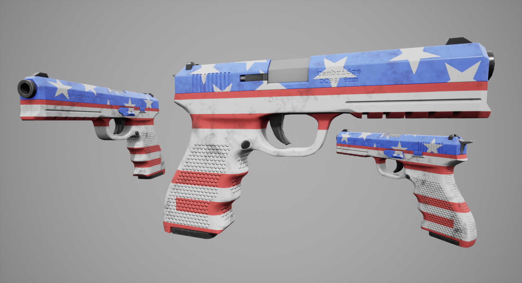 ArtStation DC98 Handgun Plus extra skins Game Assets
