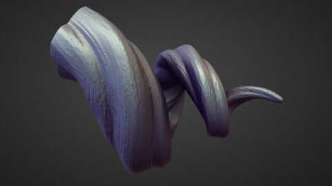 HORN43 high poly sculpt