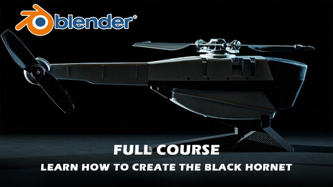 BLENDER: Learn how to create the military Black Hornet drone